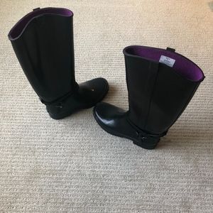 Sperry Top-Siders Black Tall Rain Boots